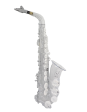 VIBRATO Saxophone Alto Translucide Pad Blanc